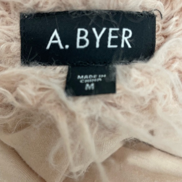 Blush Fuzzy Long Sleeve Coat size M - Picture 9 of 9